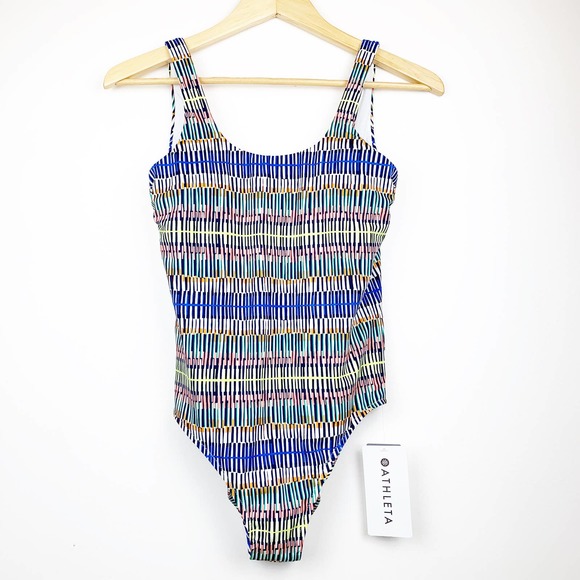 Athleta Prismatic Surge Short One-Piece Swimwear S - Picture 8 of 10